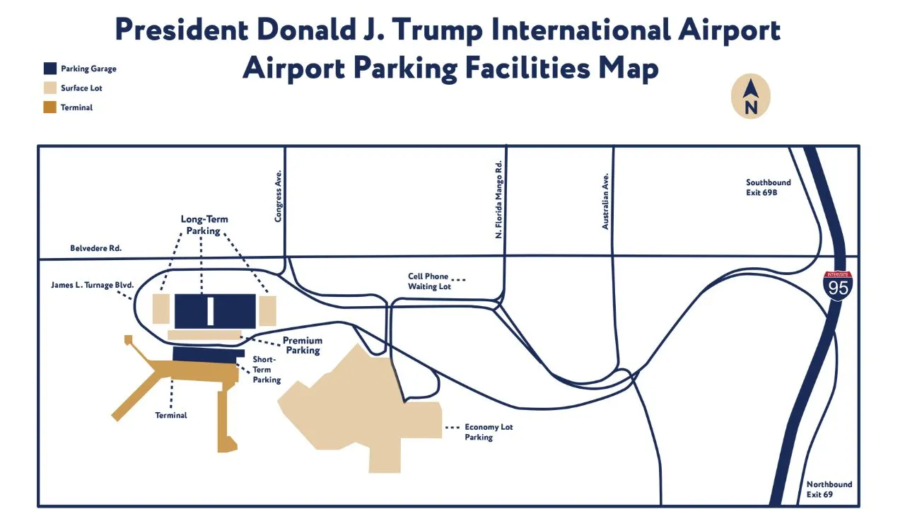Pbi Airport Parking Map